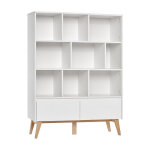 Swing - grande bibliothque blanche et htre 120 cm pour chambre enfant - petitechambre. fr