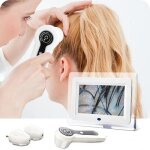 Loupe de peau 50x / 200x �cran lcd hd 7 pouces analyseur professionnel de la peau microscope de