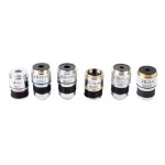 Y1ae objectif achromatique 4x 10x 20x 40x 60x 100x microscope objectif 160 / 0. 17