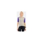 Odlo t - shirt de cyclisme essential heritage print zipp� pour femme, m, beige
