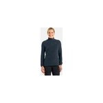 Odlo pull en polaire demi - zip rigi pour femme, l, bleu marine