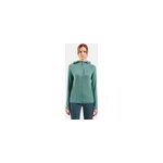 Odlo pull  capuche lger  fermeture zippe ascent performance wool 125 pour femme, s, green