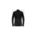 Odlo pull demi - zipp descent ceramiwarm pour homme, l, noir