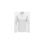 Odlo pull  manches longues et col  zip besso pour femme, xs, white