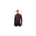 Odlo pull  zip x - alp ceramiwarm pour homme, xxl, bordeaux
