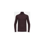 Odlo t - shirt  col montant zipp active warm pour homme, xxl, bordeaux