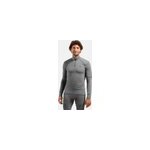 Odlo t - shirt � col montant zipp� active x - warm pour homme, l, gris
