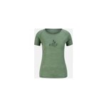 Odlo t - shirt  imprim sapins ascent performance wool 130 pour femme, s, vert