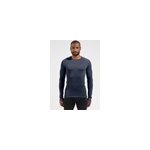 Odlo t - shirt  manches longues active warm pour homme, xl, bleu marine
