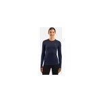 Odlo t - shirt technique � manches longues merino 160 pour femme, xs, bleu marine