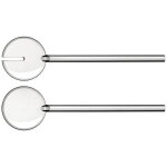 2 couverts  salade guzzini tiffany transparent en acrylique