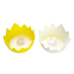 2 pocheuses à oeuf forme coquille matière silicone 2 pocheuses à oeuf forme coquille matière silicone