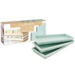 3 moules layer cake en silicone 25 x 10 cm scrapcooking