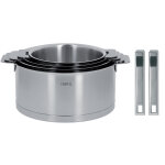 4 casseroles strate amovible + 2 poign�es strate cristel