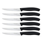 6 couteaux steak lame 11cm victorinox manche noir