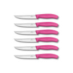 6 couteaux  steak victorinox 12cm rose