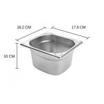 Bac gastronorme professionnel hendi kitchen line mod�le gn 1 / 6 hauteur 10cm