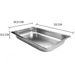 Bac gastronorme professionnel hendi kitchen line mod�le gn 1 / 1 hauteur 6, 5cm