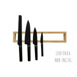 Barre aimante couteaux en bois 37cm clap design