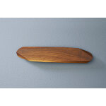 Barre pour couteaux aimante artisanale noyer haut de gamme 40cm 5 emplacements