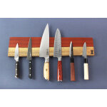 Barre padouk essences creations 48cm pour 6 couteaux de cuisine