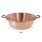 Bassine pour confiture de buyer en cuivre lisse - 9 ou 11l Bassine pour confiture de buyer en cuivre lisse - 9 ou 11l