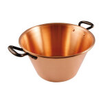 Bassine pour gelées 4l en cuivre massif lisse Bassine pour gelées 4l en cuivre massif lisse