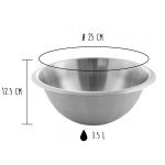 Bassine matfer de cuisine tout inox 25cm