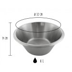 Bassine pour ptisserie tout inox matfer 32cm