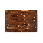 Billot wusaki bois acacia effet damier
