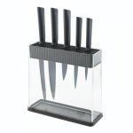 Bloc de 5 couteaux kuhn rikon noir design suisse
