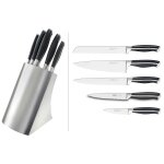 Bloc 5 couteaux sabatier international inox et design