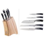 Bloc 5 couteaux style japonais acier inox kyu richardson