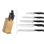 Bloc avec 5 couteaux wmf spitzenklasse plus en chne