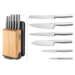 Bloc de 6 couteaux legacy marque berghoff + aiguiseur + 3 planches Bloc de 6 couteaux legacy marque berghoff + aiguiseur + 3 planches