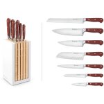 Bloc de 7 couteaux de cuisine forgs gamme classic colour tasty sumac wusthof
