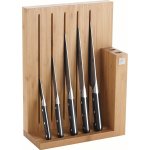 Bloc contemporain aimant zwilling pro 5 couteaux de cuisine forgs