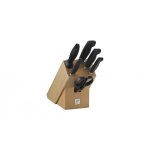 Bloc couteaux bois naturel 6 pièces zwilling four star Bloc couteaux bois naturel 6 pièces zwilling four star