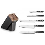 Bloc de cuisine en noyer 5 couteaux sabatier ideal forgs