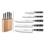 Bloc sabatier id�al inox 5 couteaux forg�s made in france