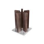 Bloc vide kai stonehenge en noyer pour 10 couteaux Bloc vide kai stonehenge en noyer pour 10 couteaux