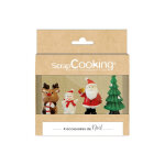 Bote 4 dcors de bche sweet xmas scrapcooking