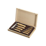 Boite cadeau en bois 10 couteaux opinel de poche
