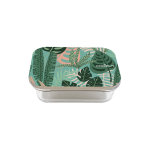 Bote pour la conservation des aliments cookut jungle en verre + couvercle en bambou
