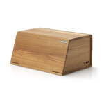 Bo�te � pain continenta en bois couvercle abattant