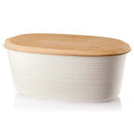 Bote  pain guzzini tierra blanc en plastique recycl