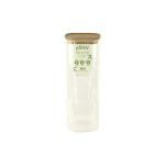 Bo�te en verre de conservation haute et carr�e pebbly
