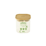 Bo�te en verre de conservation haute et carr�e pebbly