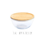 Bol pour conservation en verre pebbly