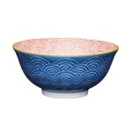 Bol en grs maill kitchencraft bleu et rouge